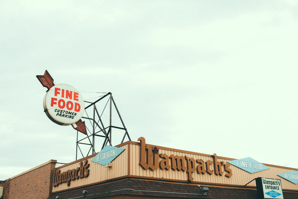 Wampach's iconic signage 