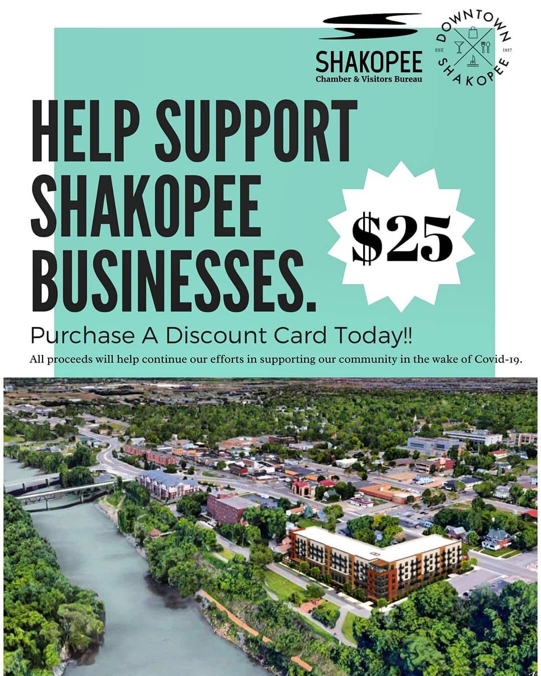 Have you purchased a Shakopee Patronage Discount Card yet?!❇️

This card is loaded with great deals and savings to local restaurants, stores, &amp; establishments- all while supporting our business community as they continue to deal with the impact o