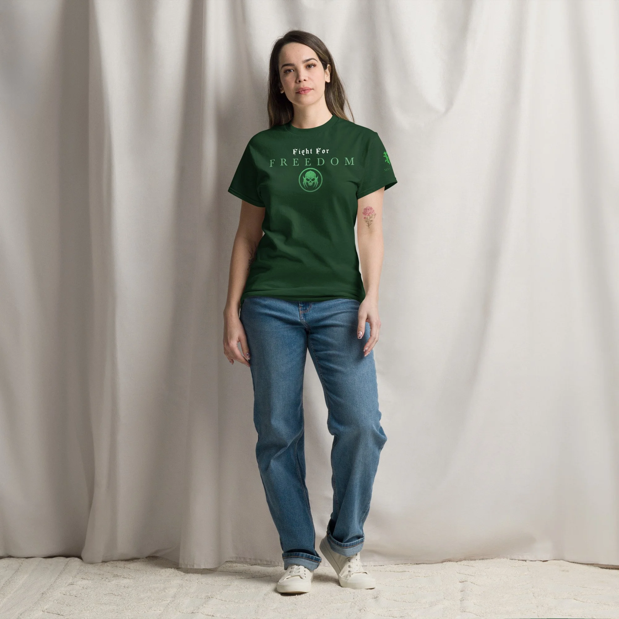 unisex-classic-tee-forest-green-front-6a569b42e28f9.jpg