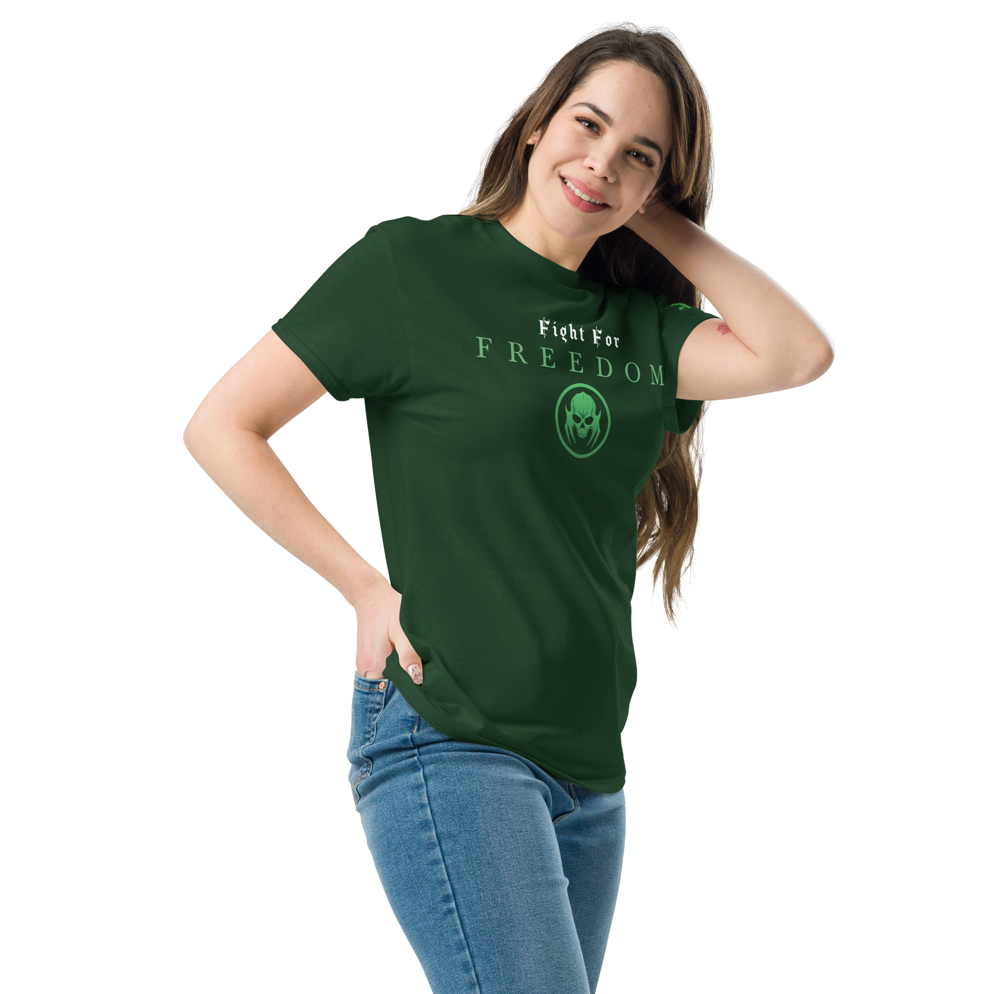 unisex-classic-tee-forest-green-left-front-6a681d4a8a650.png