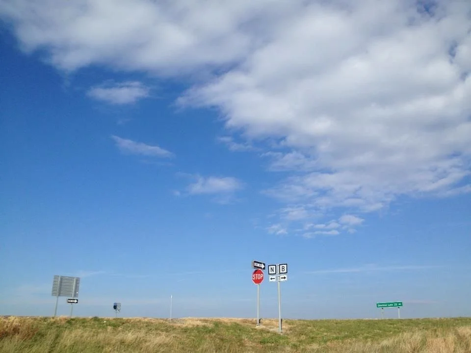 On the road to interview Paul Coffman and Lynn Dickey, outside Kansas City, Missouri (November 2012) 