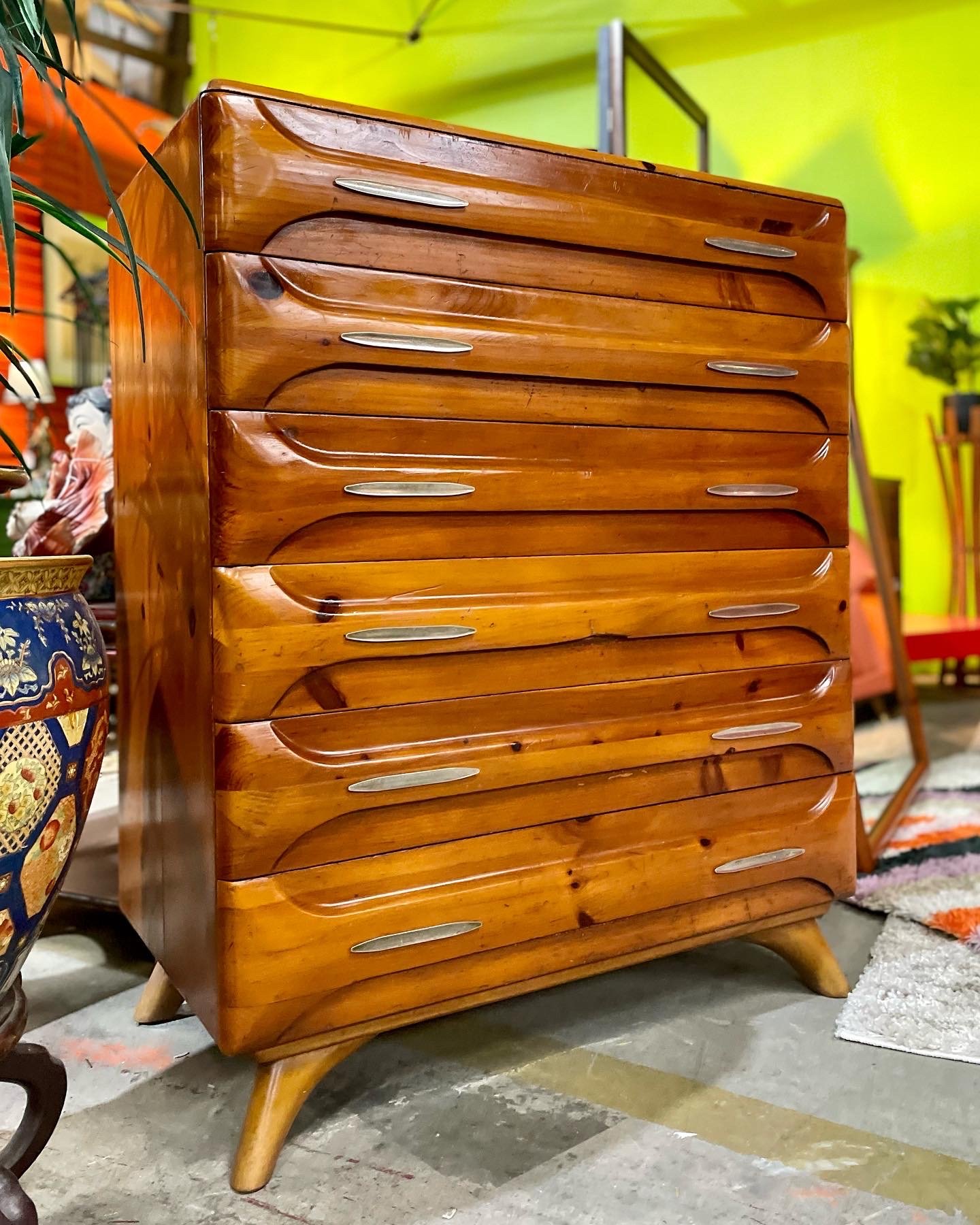 Floor 13-New Orleans-Furniture-Antique-Vintage-Shockey-Sculptured Pine-Dresser-02.JPG