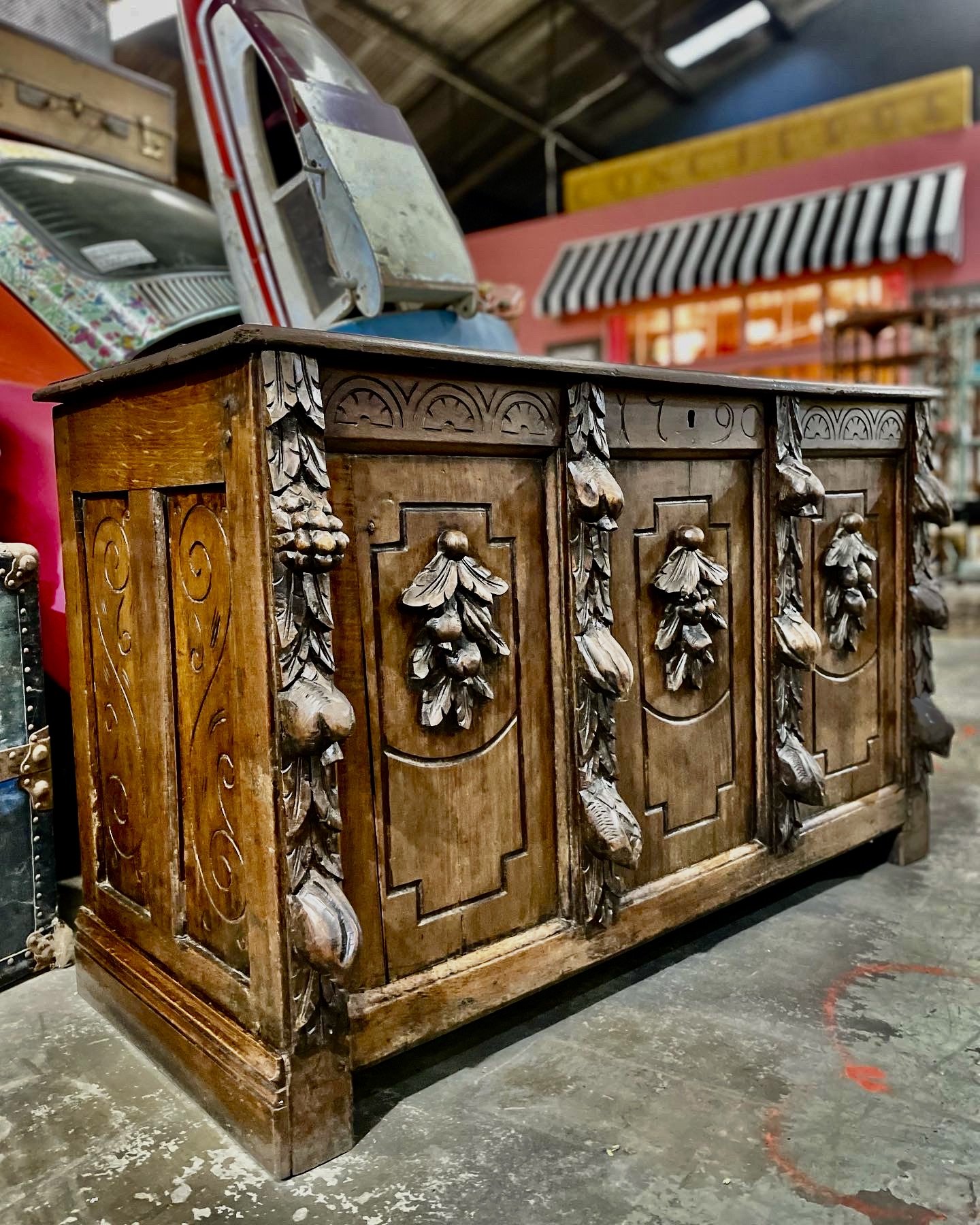 Floor 13-New Orleans-Furniture-Antique-Vintage-Carved-Wood-Sideboard.JPG