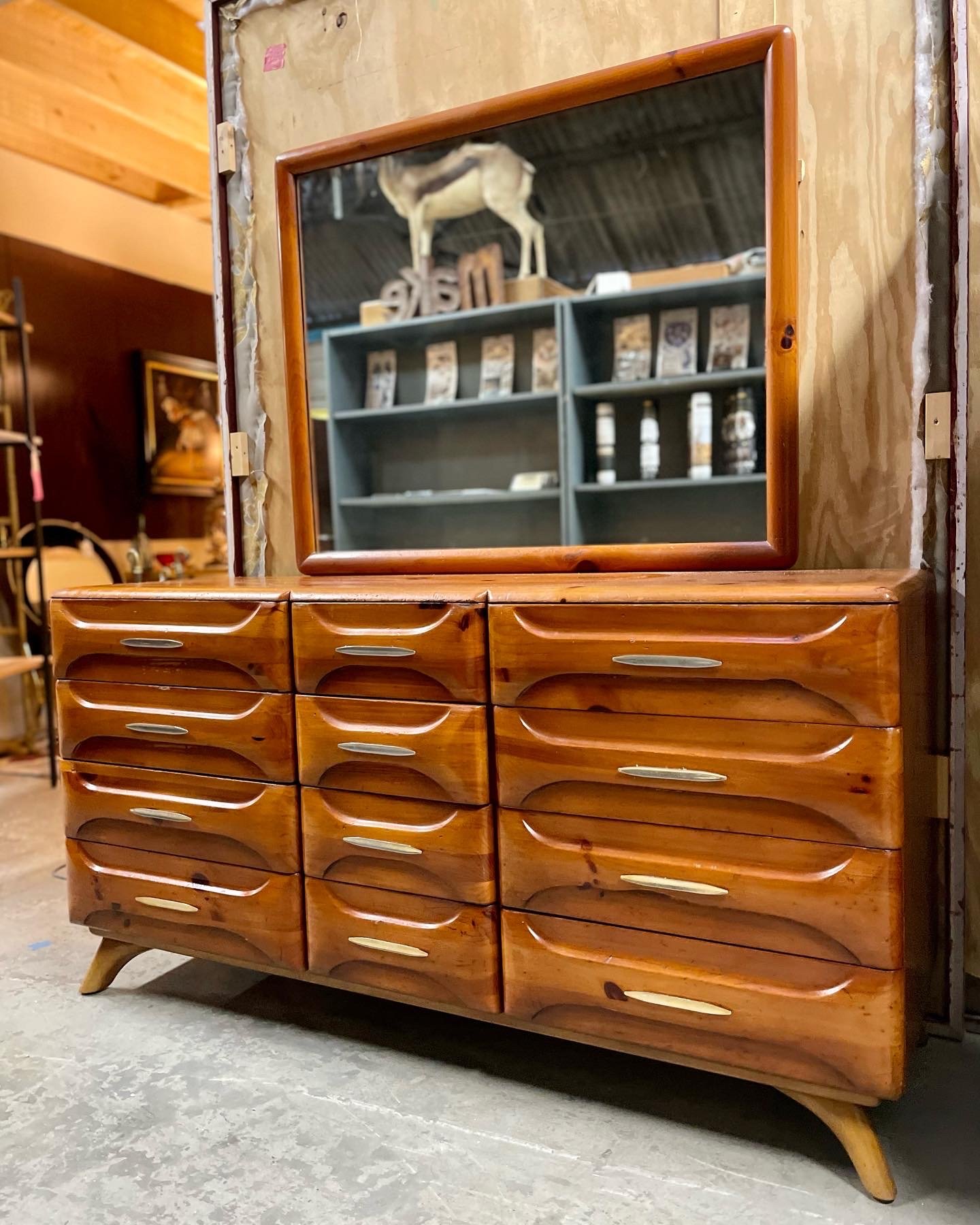 Mid Century dresser and mirror