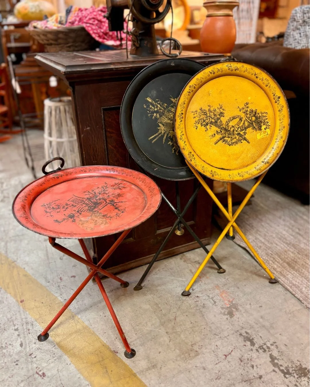 Floor 13_Furniture_New Orleans_Antique_Vintage_Mid Century Modern_Italian_MCM_Metal_Folding_Table_01.jpg
