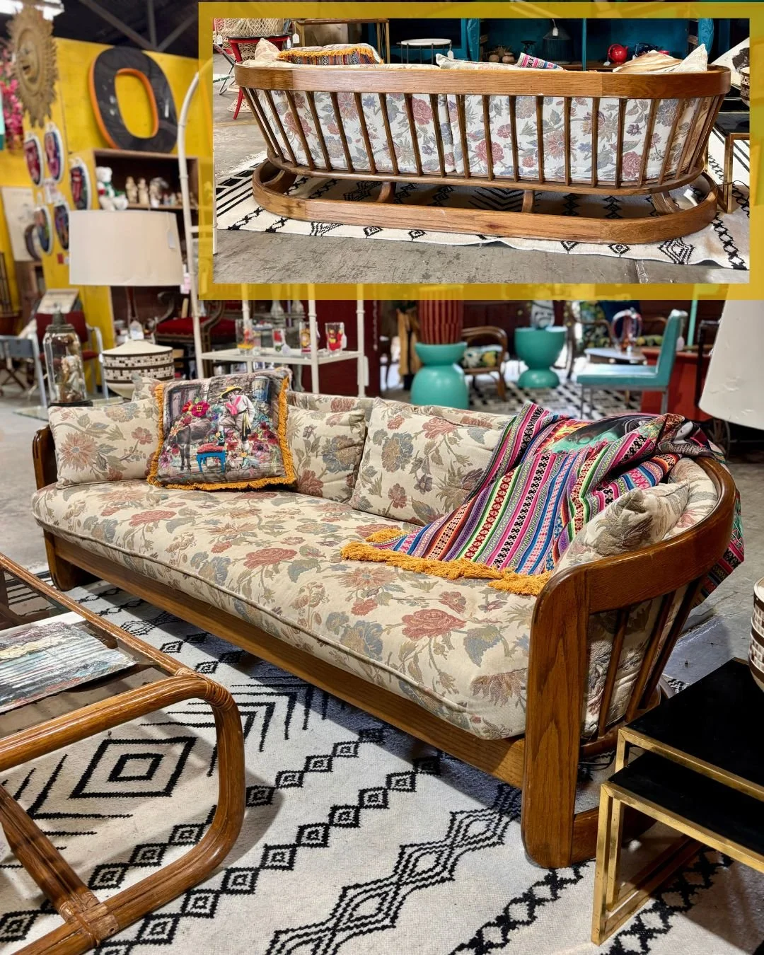 Floor 13_New Orleans_Furniture_Vintage_Antique_Mid Century Modern_Howard_Curved_Spindle_Back_Wood_Frame_sofa_Floral_01.jpg