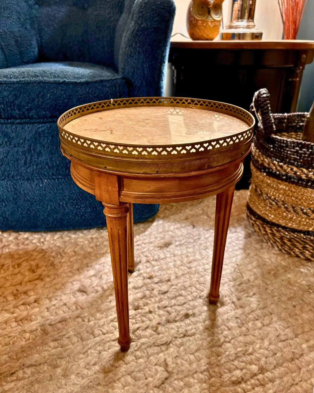 Floor 13_New Orleans_Furniture_Vintage_Antique_Mid Century Modern_Brandt_Round_Marble_Side_Table_01.jpg