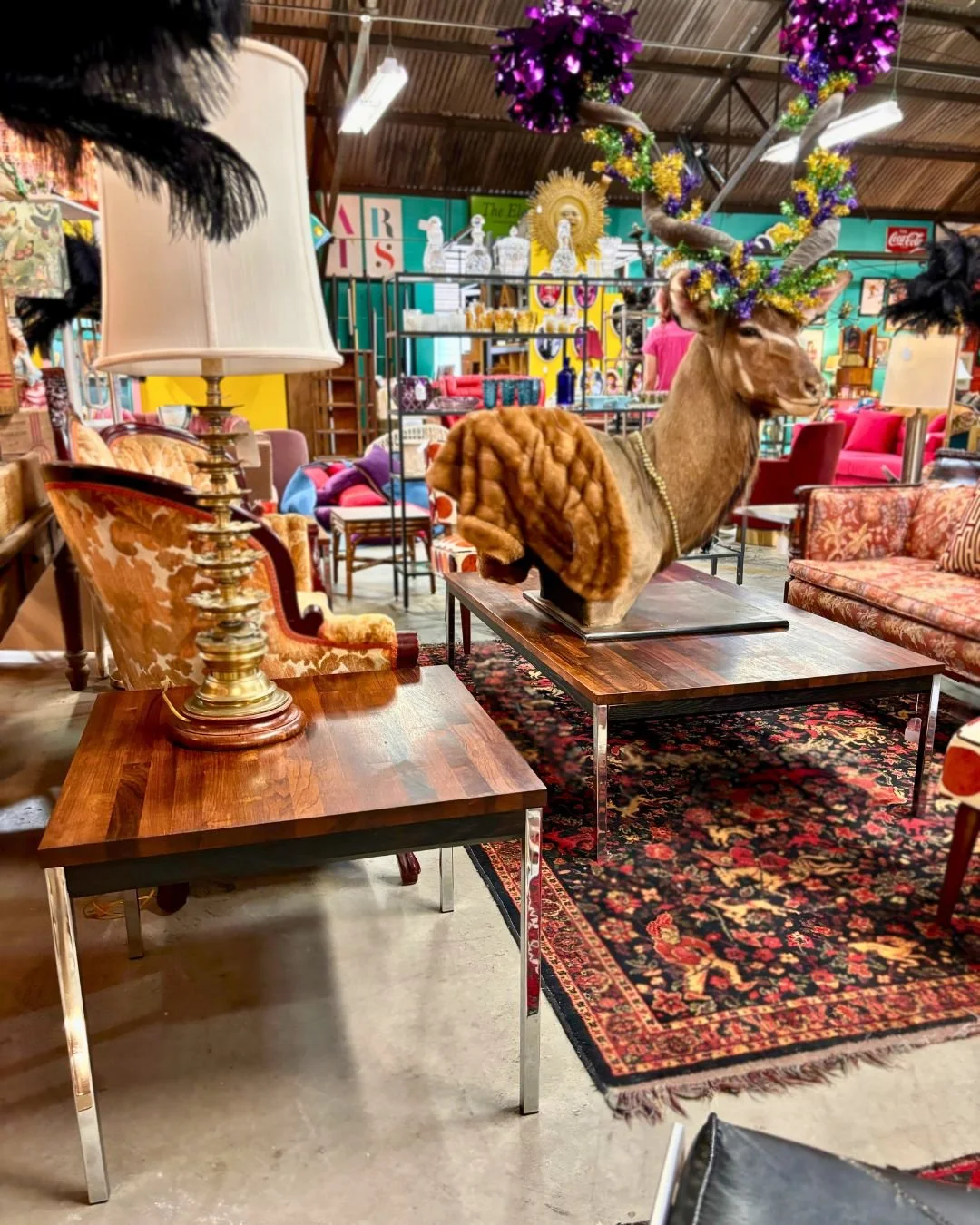 Floor 13_New Orleans_Furniture_New Orleans_Vintage_Antique_Mid Century Modern_Founders_Continuing_Design_Program_Rosewood_Chrome_Side_Coffee_Table_01.jpg