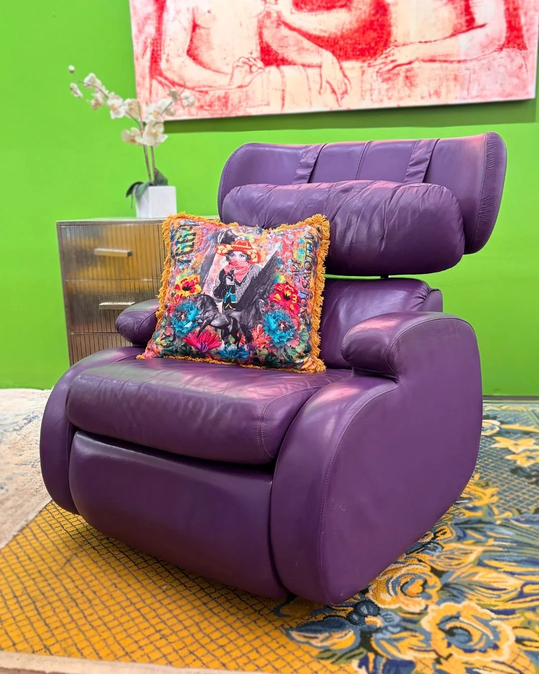 Floor 13_Furniture_New Orleans_Antique_Vintage_Mid Century Modern_Purple_Funky_Mod_leather_Recliner_01.jpg