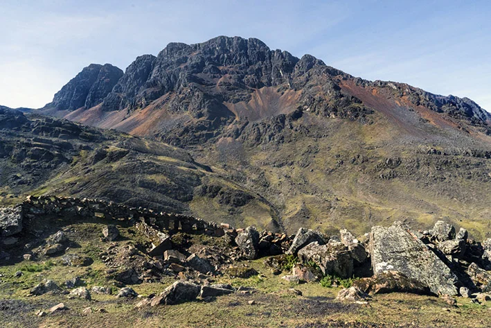 Pared de piedras de los fotogramas.