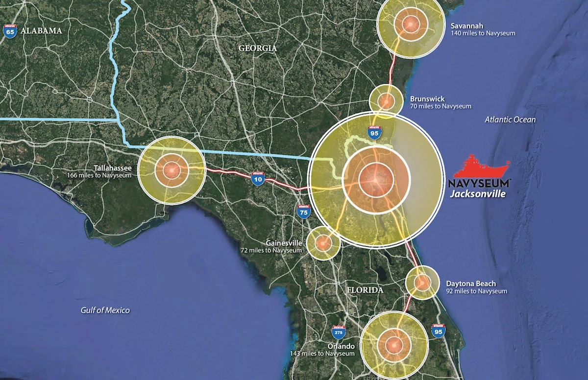 Port NAVYSEUM at The Shipyards Jacksonville Coordinates 30°19'19.2" N 81°38'38.3" W