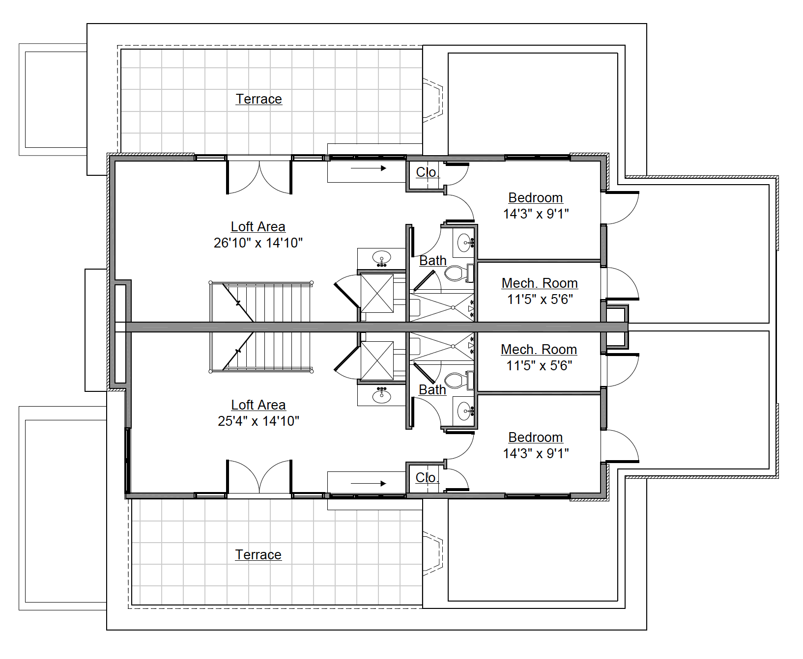 Copy of Rooftop Loft Floor Plan for 232 Monroe St. Denver, CO