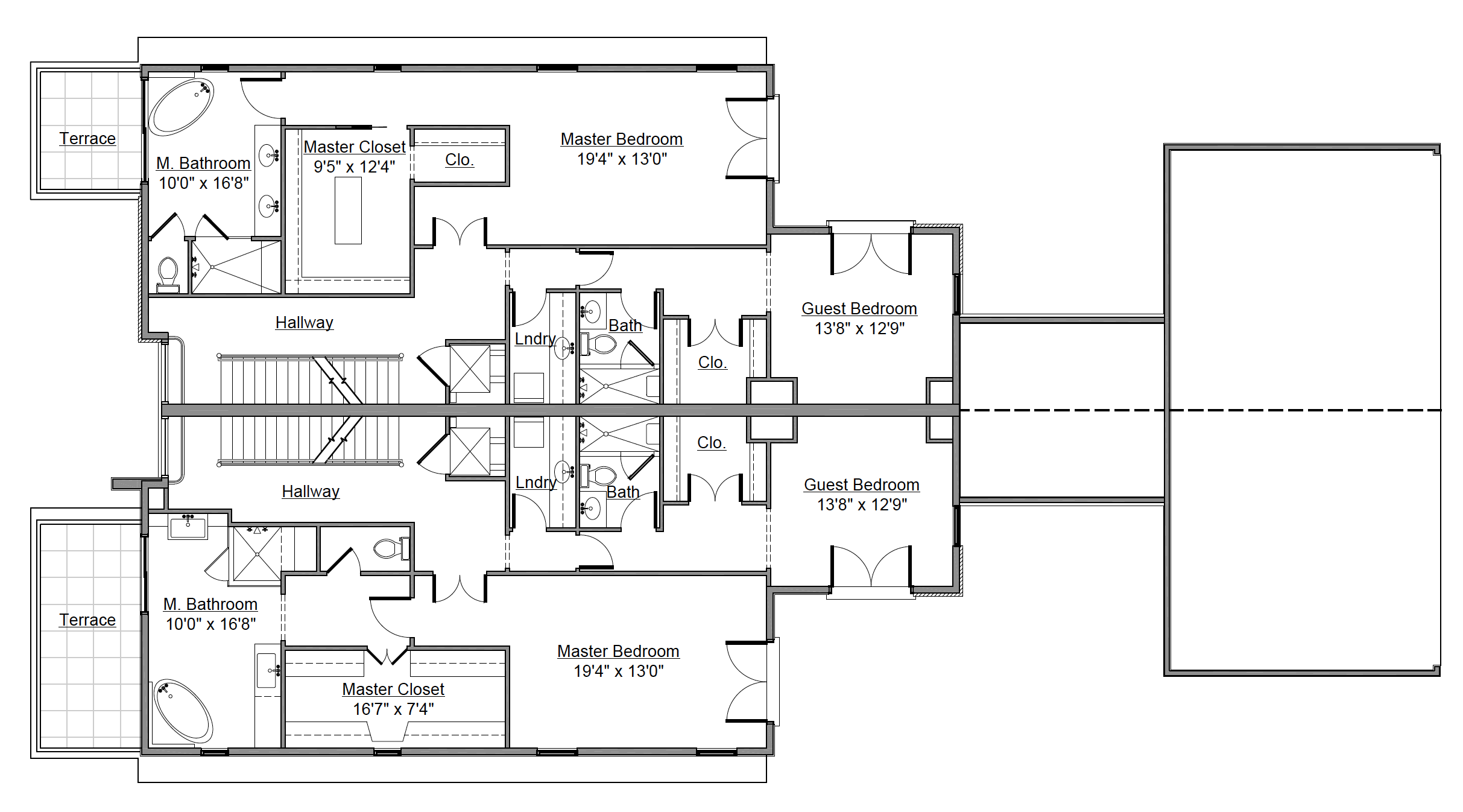 Copy of Second Level Floor Plan for 232 Monroe St. Denver, CO