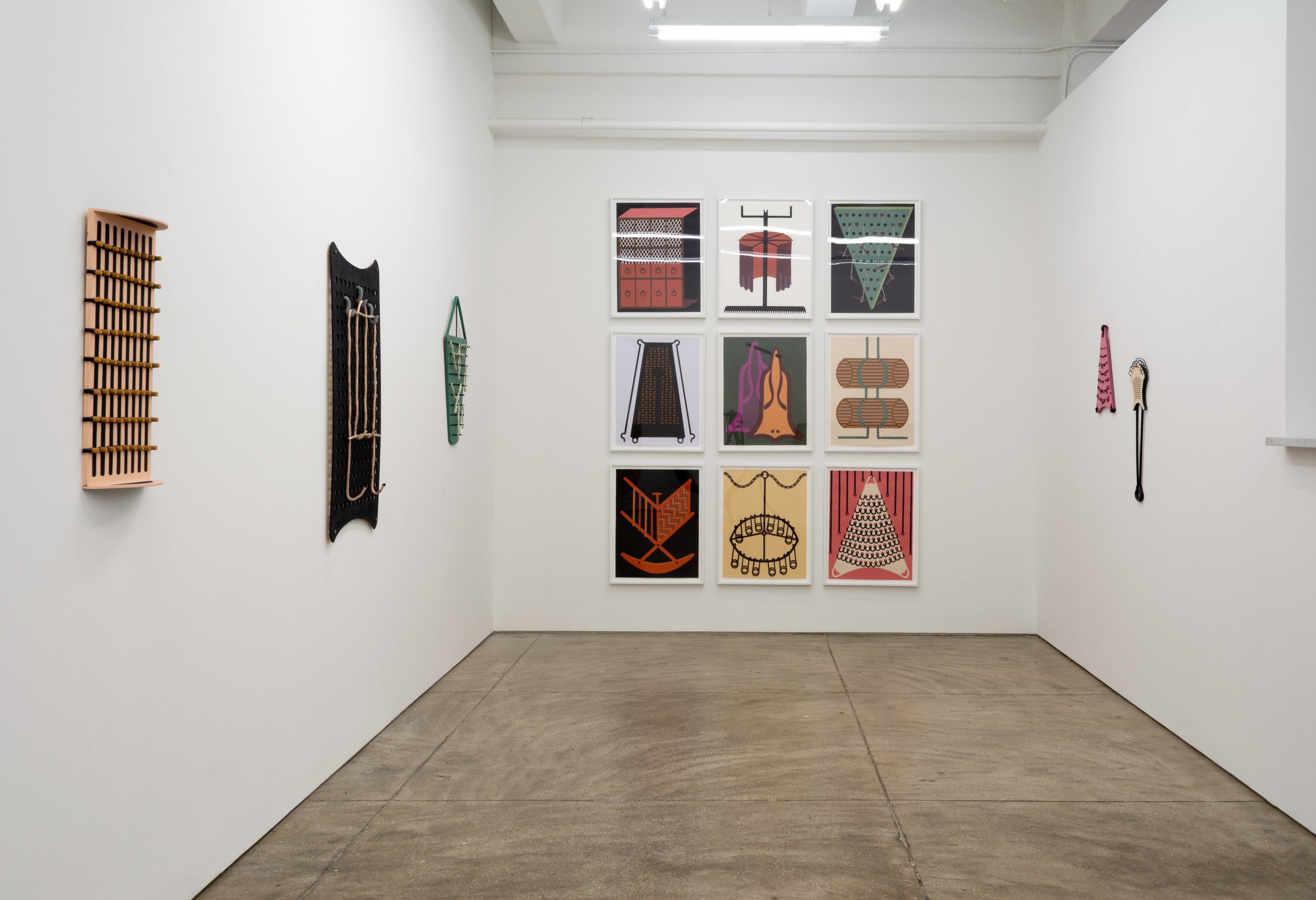 Installation view of "Pastimes", solo exhibition at Morgan Lehman Gallery, New York, March 2,–April 8, 2023