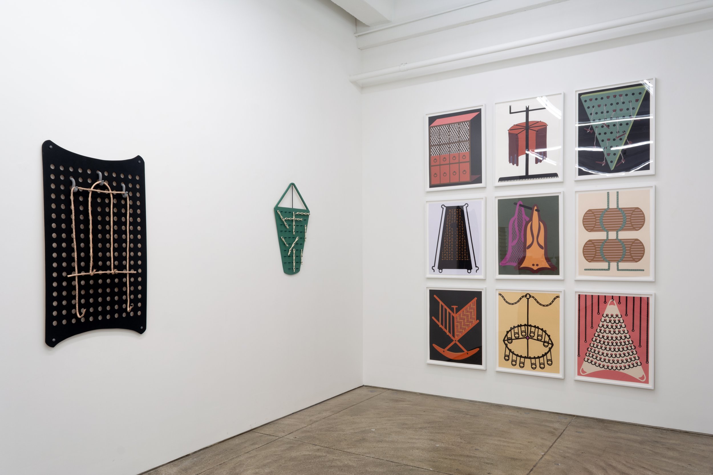 Installation view of "Pastimes", solo exhibition at Morgan Lehman Gallery, New York, March 2,–April 8, 2023