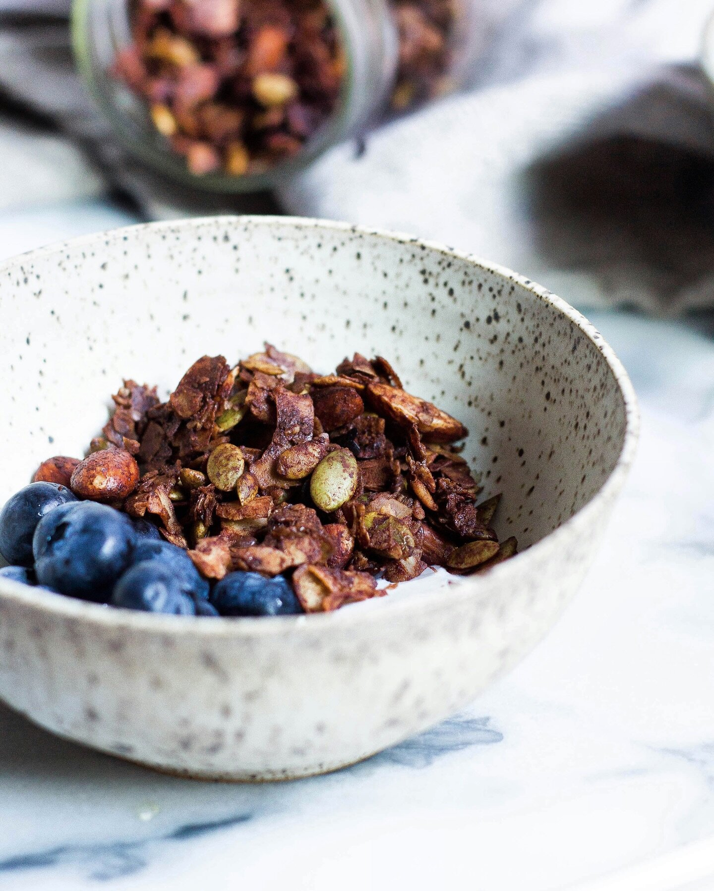 This Sugar, Gluten + Nut-Free Granola recipe from @organicpharmer is easy on your blood sugar and your digestion. Grab it below . ⬇️

 🛒What you need:

* 3 cups gluten free rolled oats
* 1/4 cup pumpkin seeds
* 1/4 cup sunflower seeds
* 1/4 cup shre