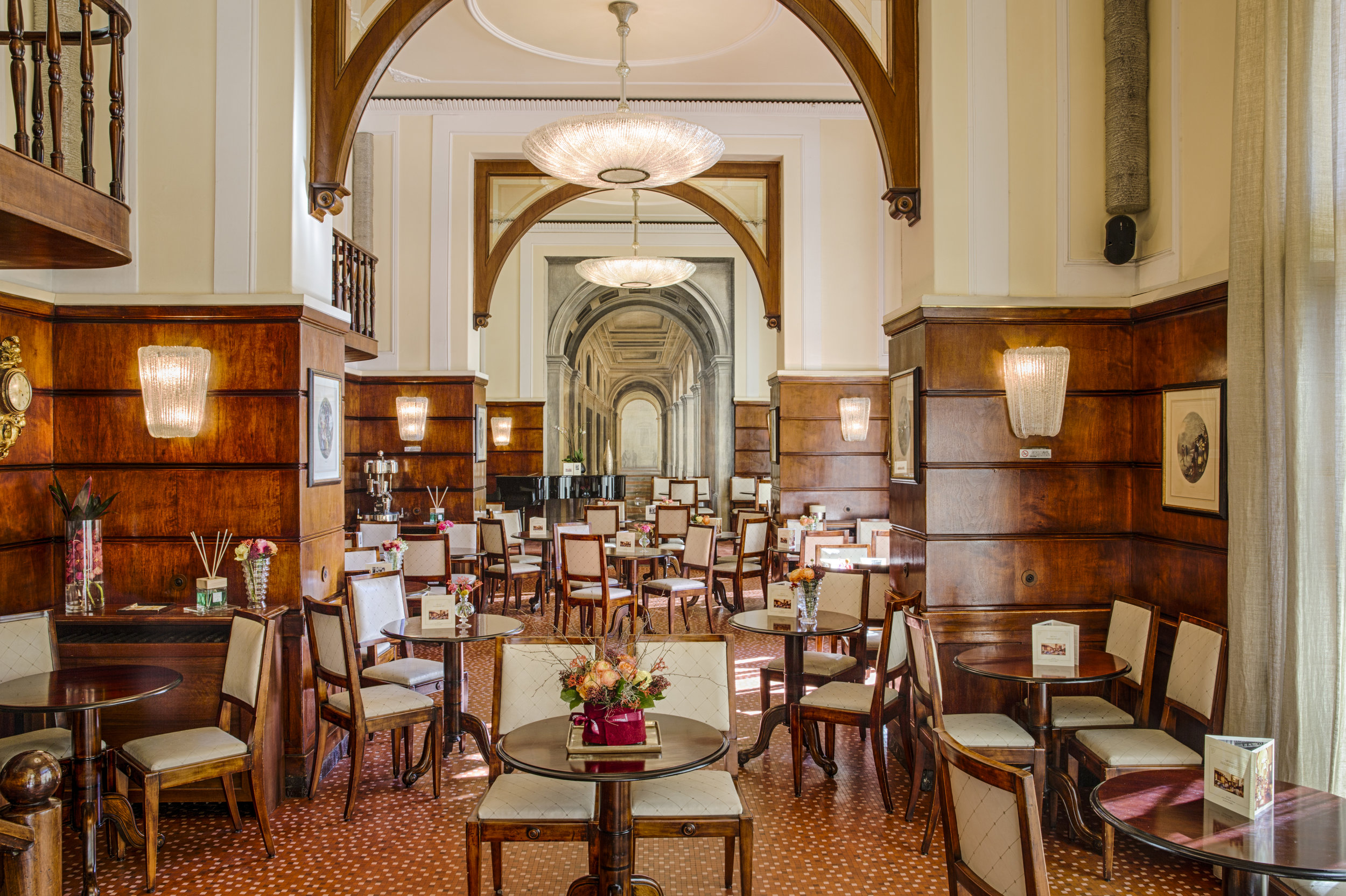 The restaurant hall