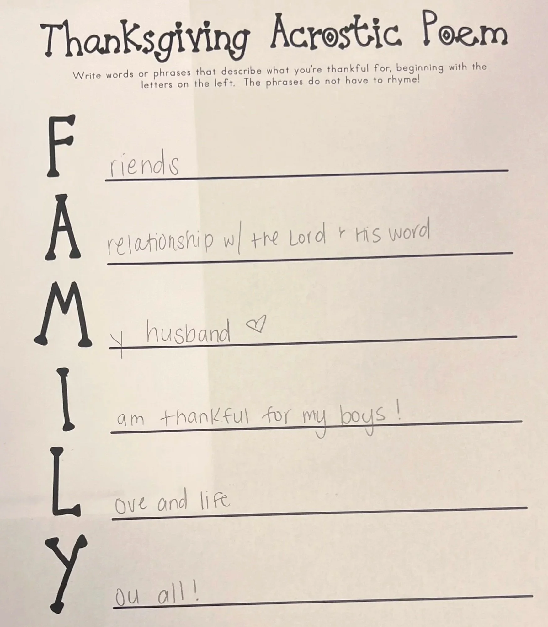 Moms-giving November 2025
