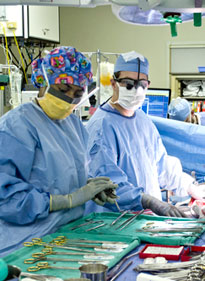Dr. Adams in the EUH Operating Room