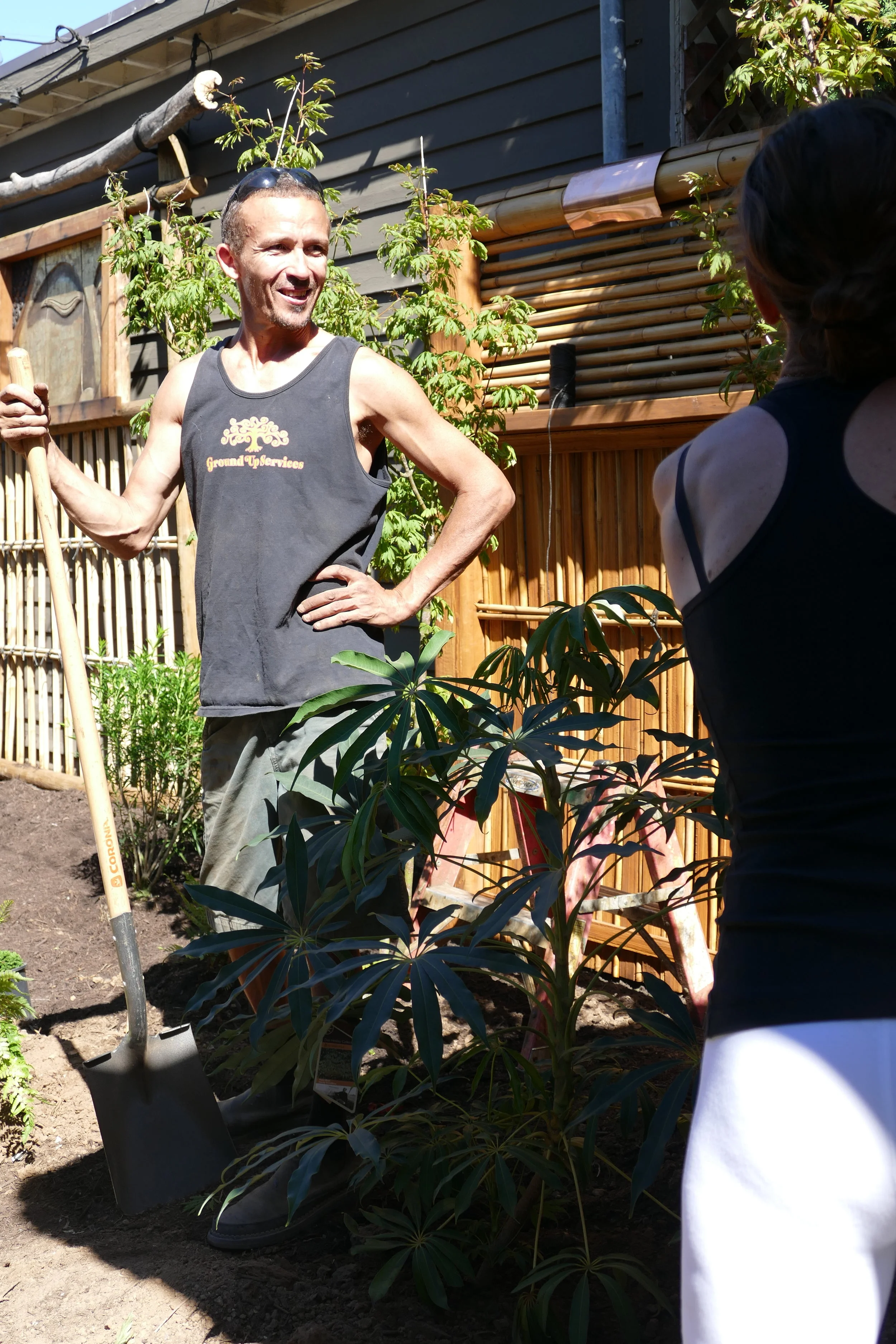 Having a good team is imperative to a smooth project completion. Her landscaper of 17+ years, Craig is a dear friend as well. He and his crew with Ground Up Services did a fantastic job of working to get the plants in the ground and a timed irrigation system installed.