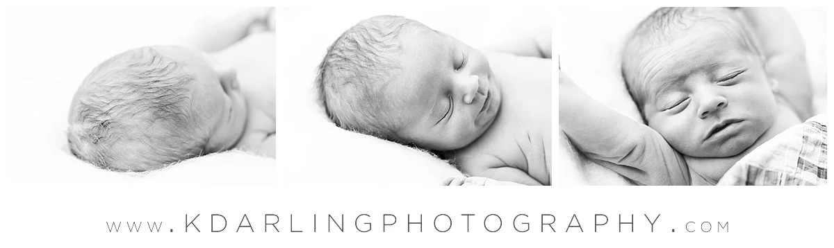 black and white photos of sleeping newborn