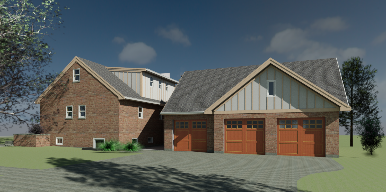 3 Car Detached Garage