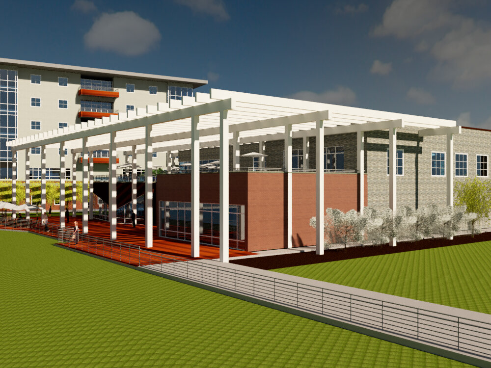 Great Miami Rowing Center - River Elevation looking south.jpg