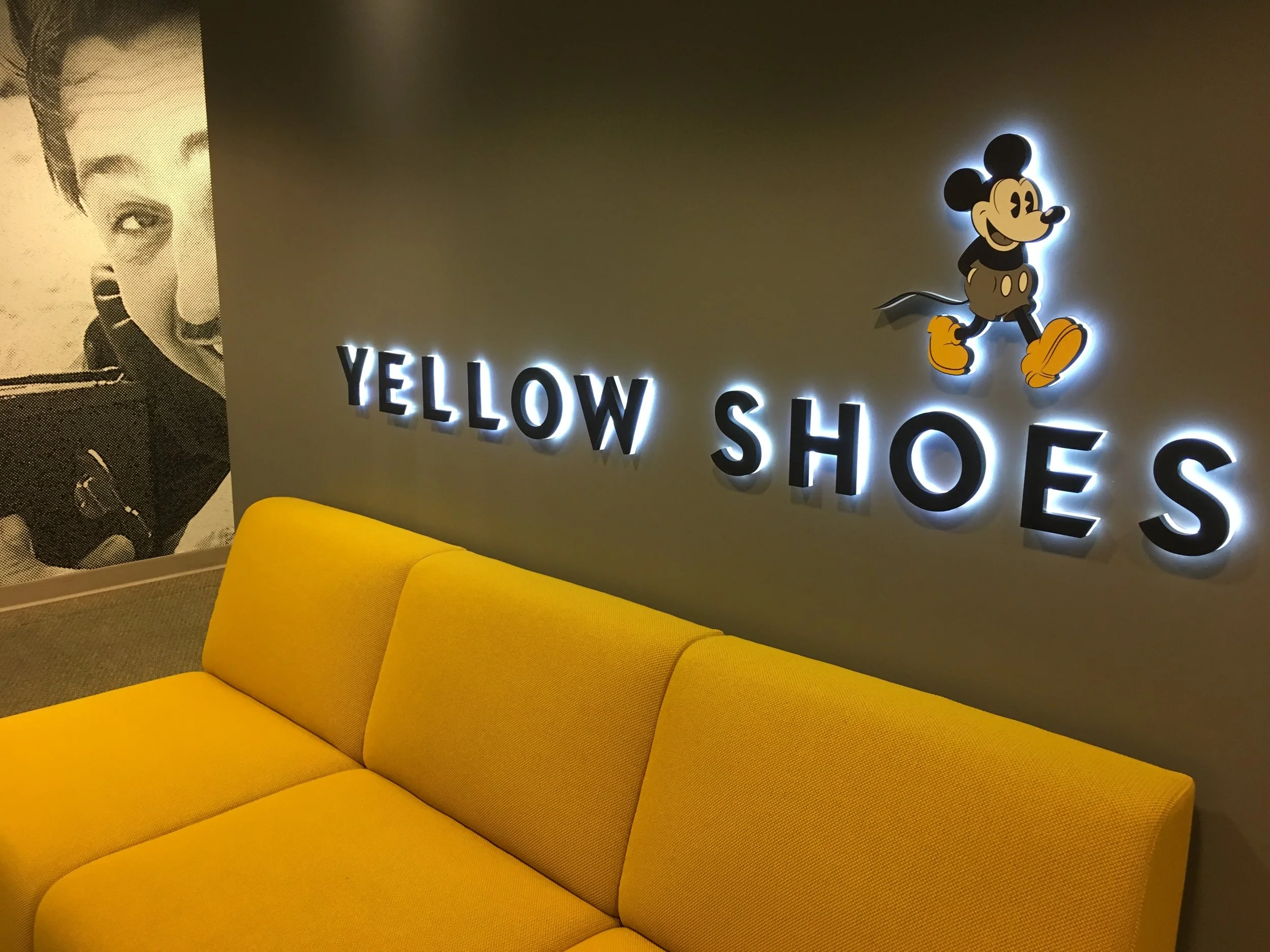 office yellow shoes