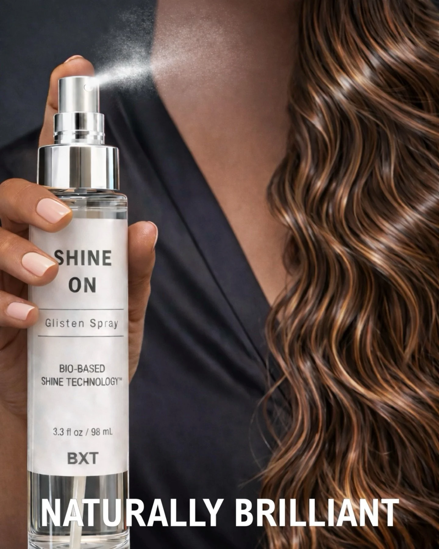 CLEAN BEAUTY, ELEVATED!

SHINE ON is thoughtfully formulated to meet modern, clean beauty standards:
Color Safe &bull; Vegan &bull; Cruelty Free &amp; Free From:
Silicones &bull; Mineral Oils &bull; Sulfates &bull; Parabens &bull; Gluten &bull;
Phtha