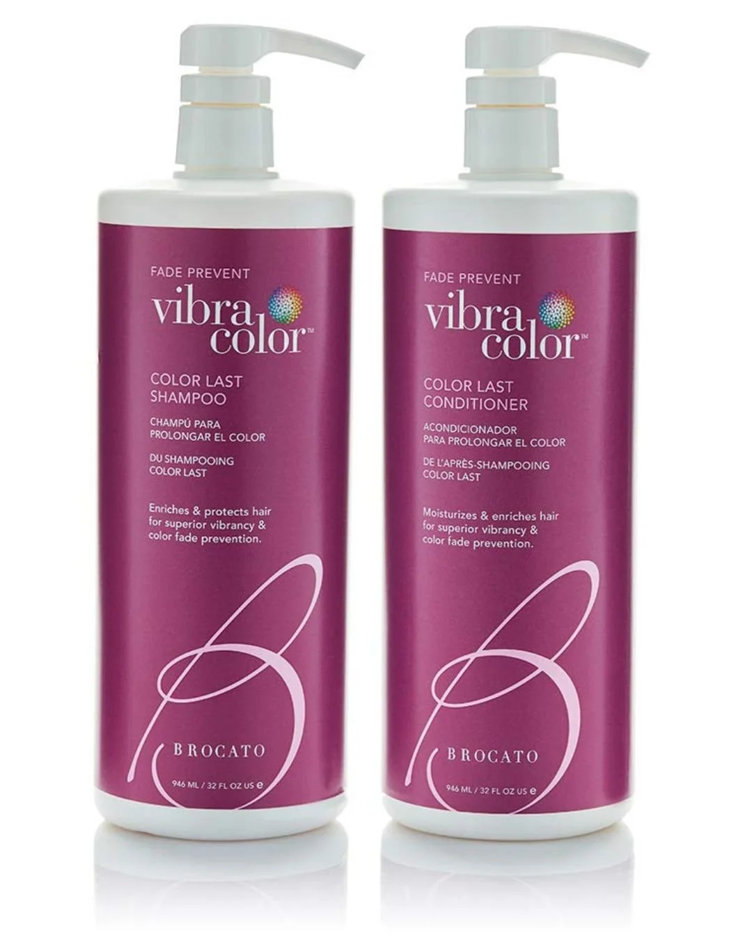 Vibracolor Shampoo & Conditioner Liter Duo