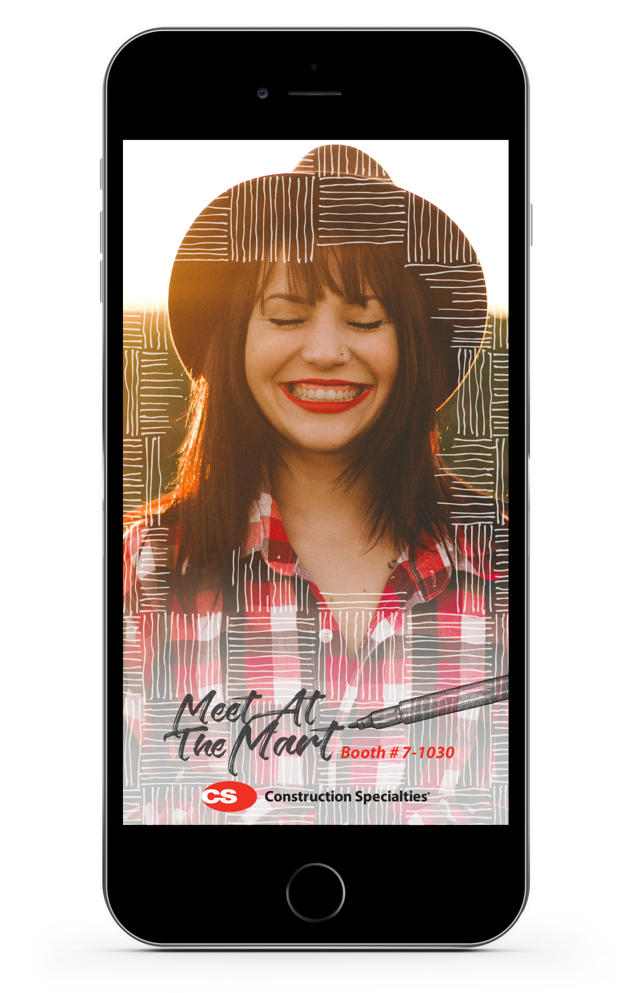 Geofilter design by Justin Teffeteller, Graphic Designer at Construction Specialties