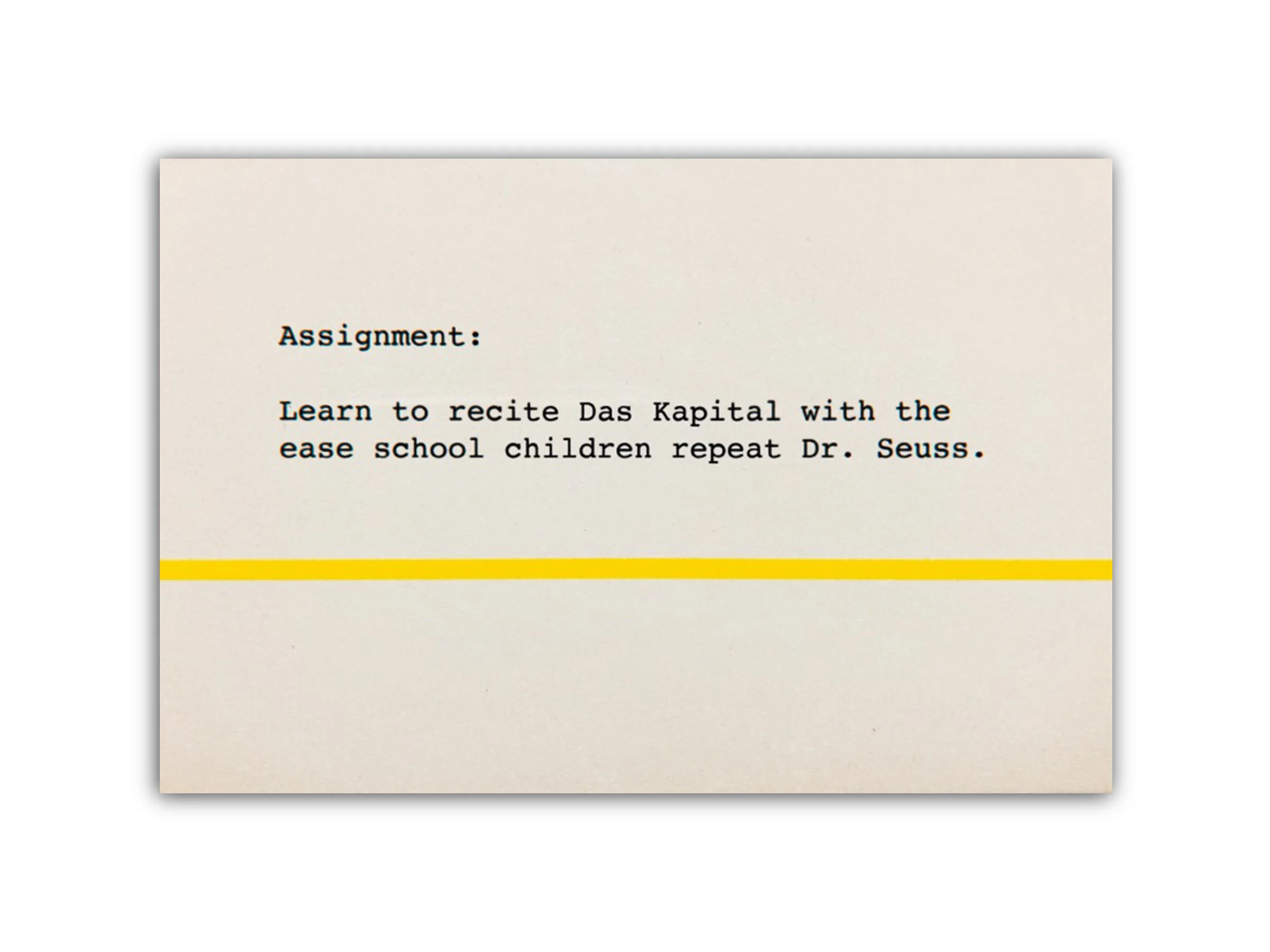 An Assignment