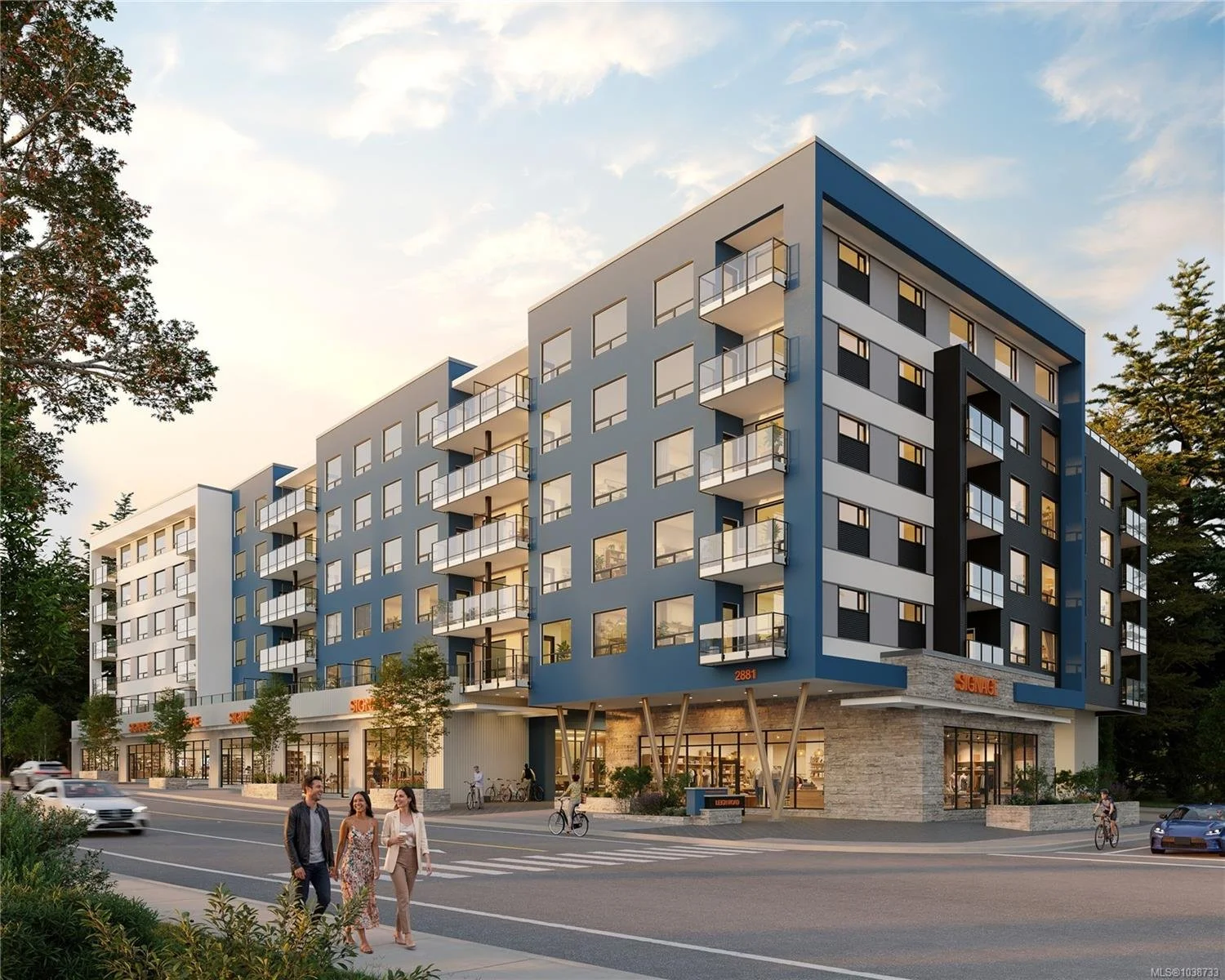 Exterior rendering of Lakeside West Condos