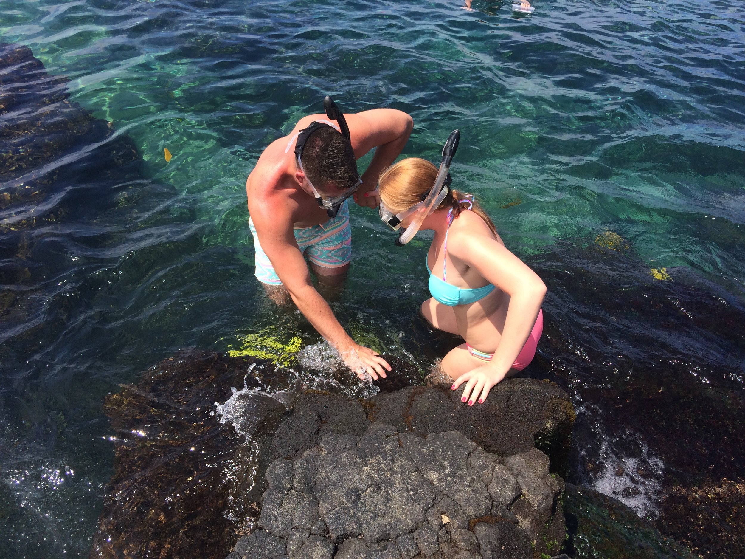 Snorkeling at Two Step in Hawaii