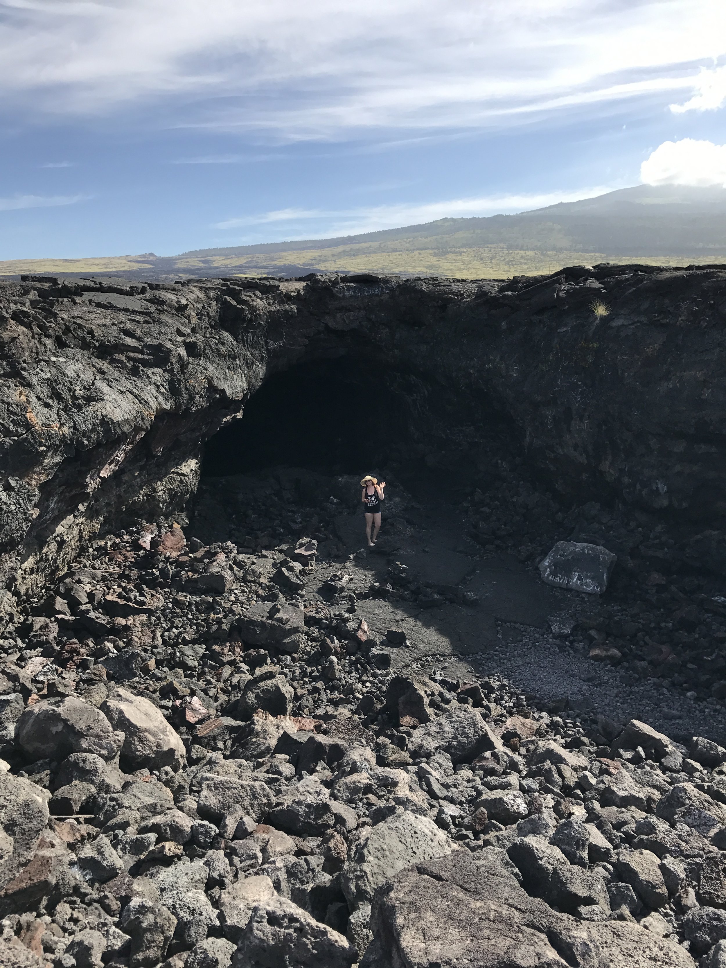 A lava tube in Hawaii