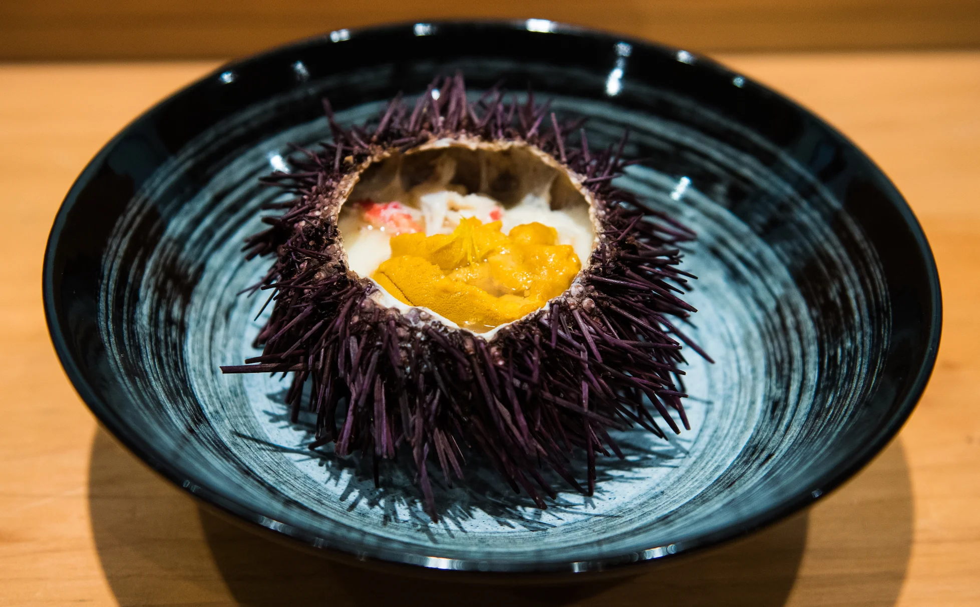 Sea urchin is deliciously prepared at n/Naka.&nbsp;