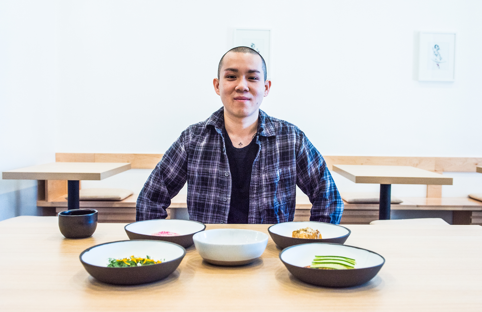 Chef Yao and his 5 course tasting menu.