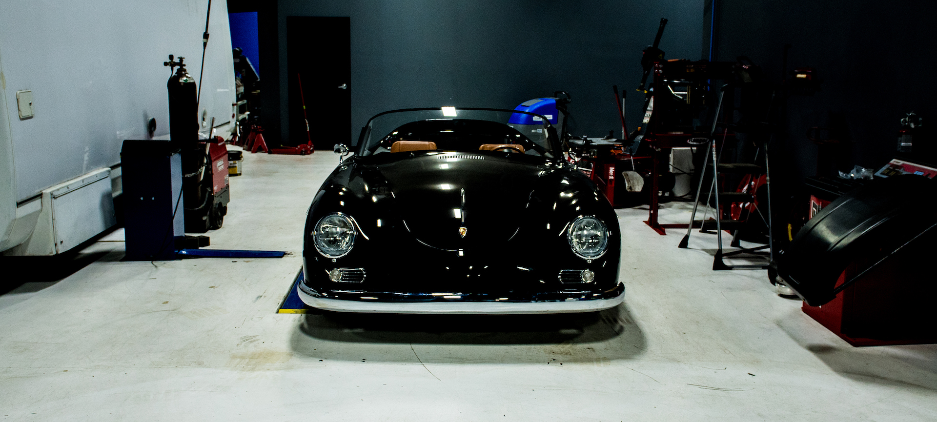 A custom widebody Porsche 356 Speedster.
