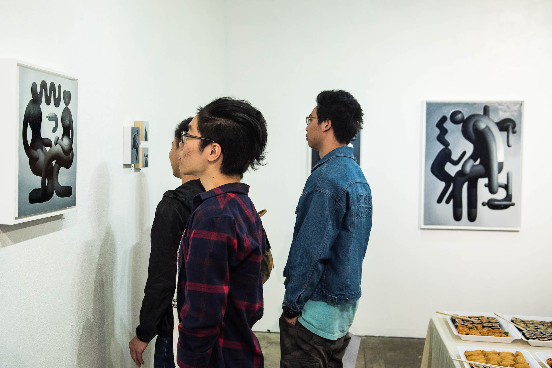At the GR2 Mike Lee "Rebound" show opening.