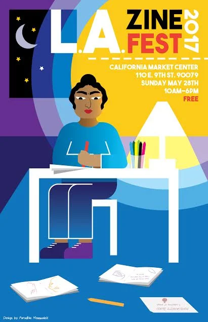 The poster created for for LA Zine Fest. Source: Paradise Khanmalek.