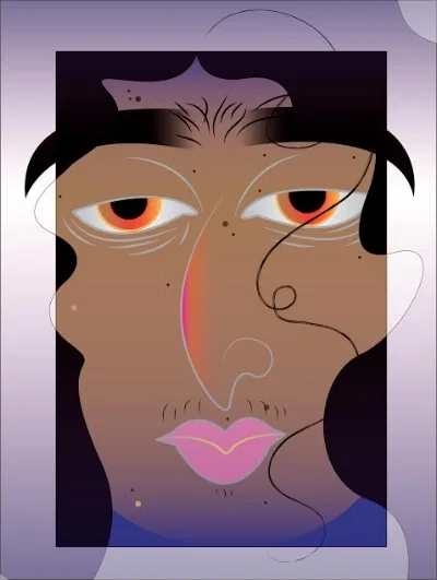 A portrait from Paradise's zine "Reality." Source: Paradise Khanmalek.