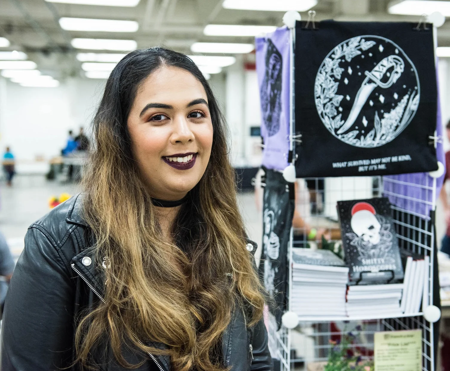 Amrit Brar at her LA Zine Fest table. 