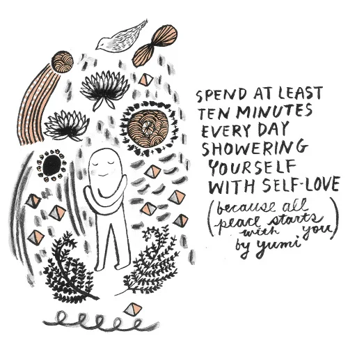 "Seven Simple Ways To Promote Peace." Source: &nbsp;Yumi Sakugawa.