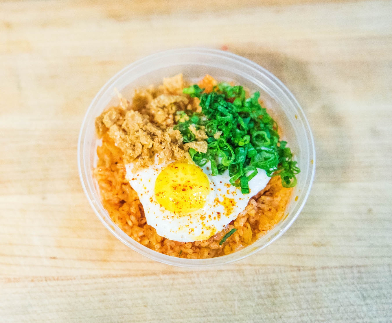Deuki grew up making fried eggs and now at Sunday Bird he cooks quail egg snack packs.