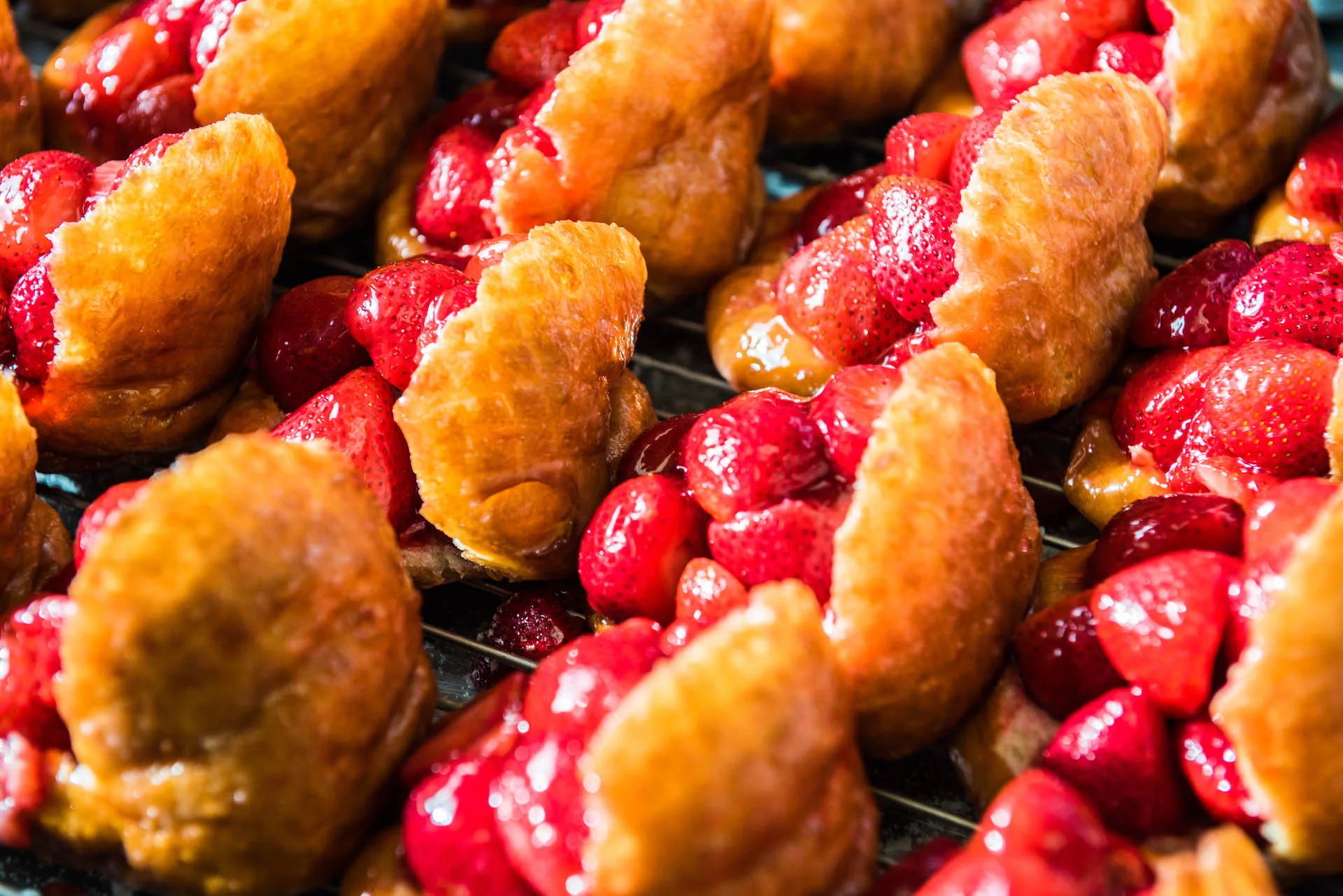 The mouthwatering strawberry donut.