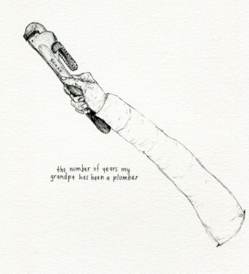 A drawing from Summer Solstice . Courtesy of Tony Hoang.