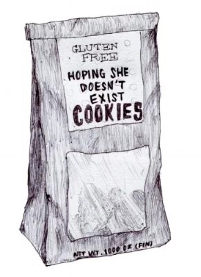 This drawing is inspired by Trader Joe's cookies. Courtsey of Tony Hoang.