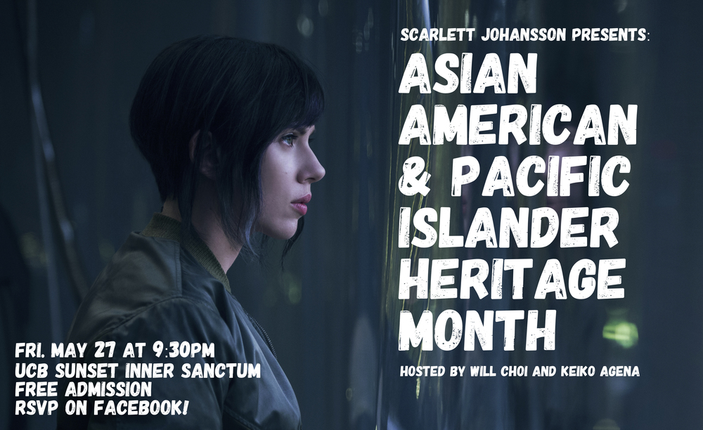 The poster for "Scarlett Johansson Presents: Asian American & Pacific Islander Heritage Month." Source: Will Choi .