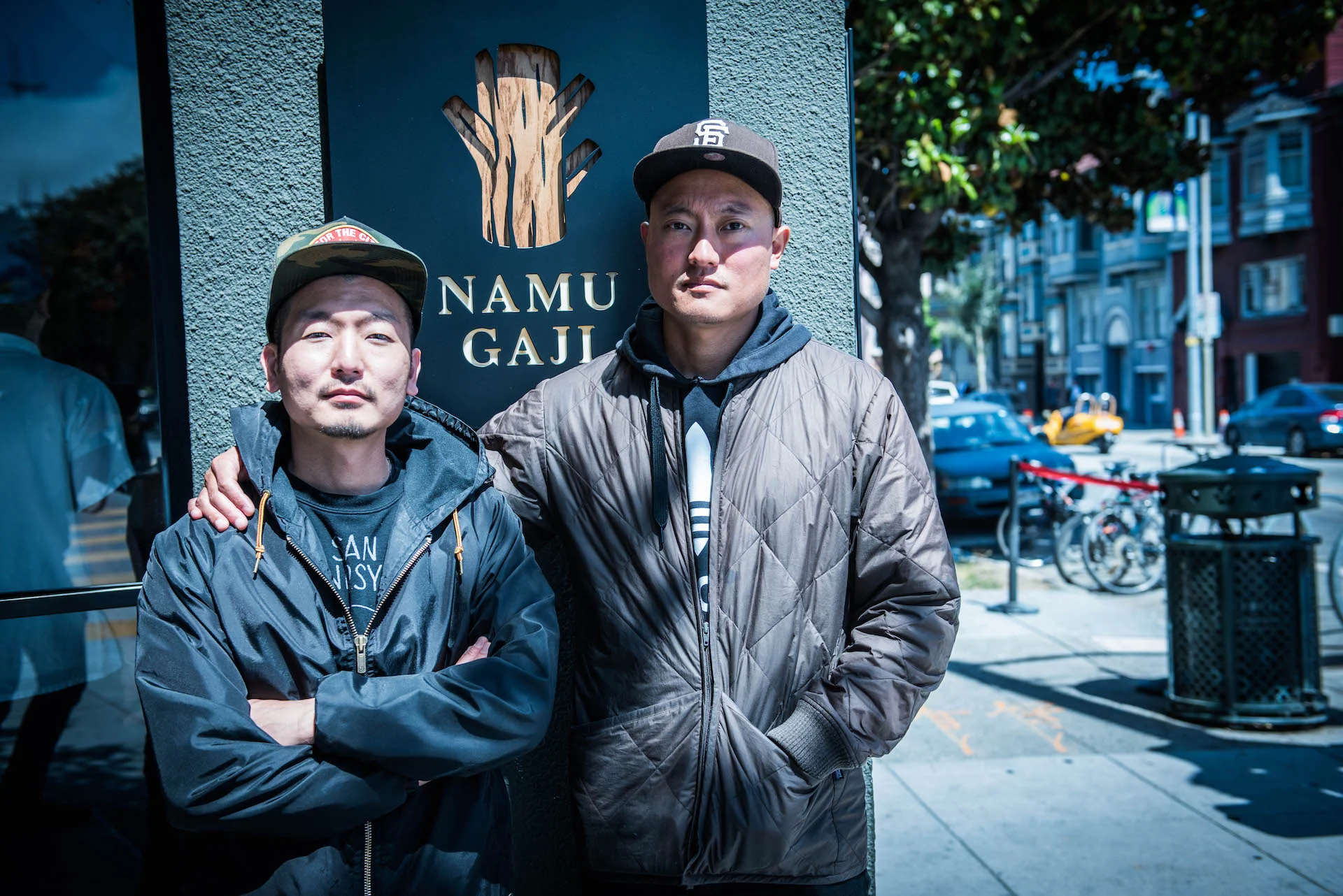 Two of the three Lee brothers, David (left) and Dennis (right). 