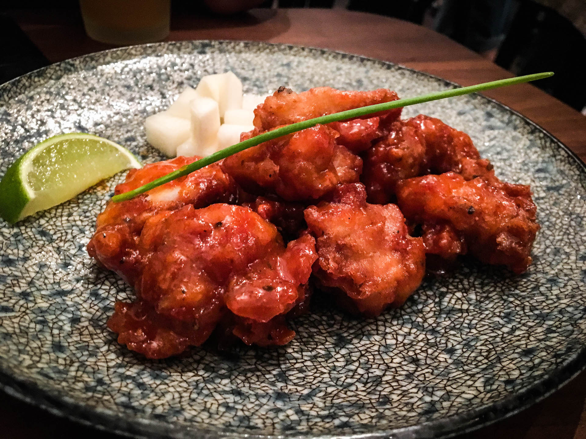 Mochiko Chicken KFC Style served at Namu Stonepot.
